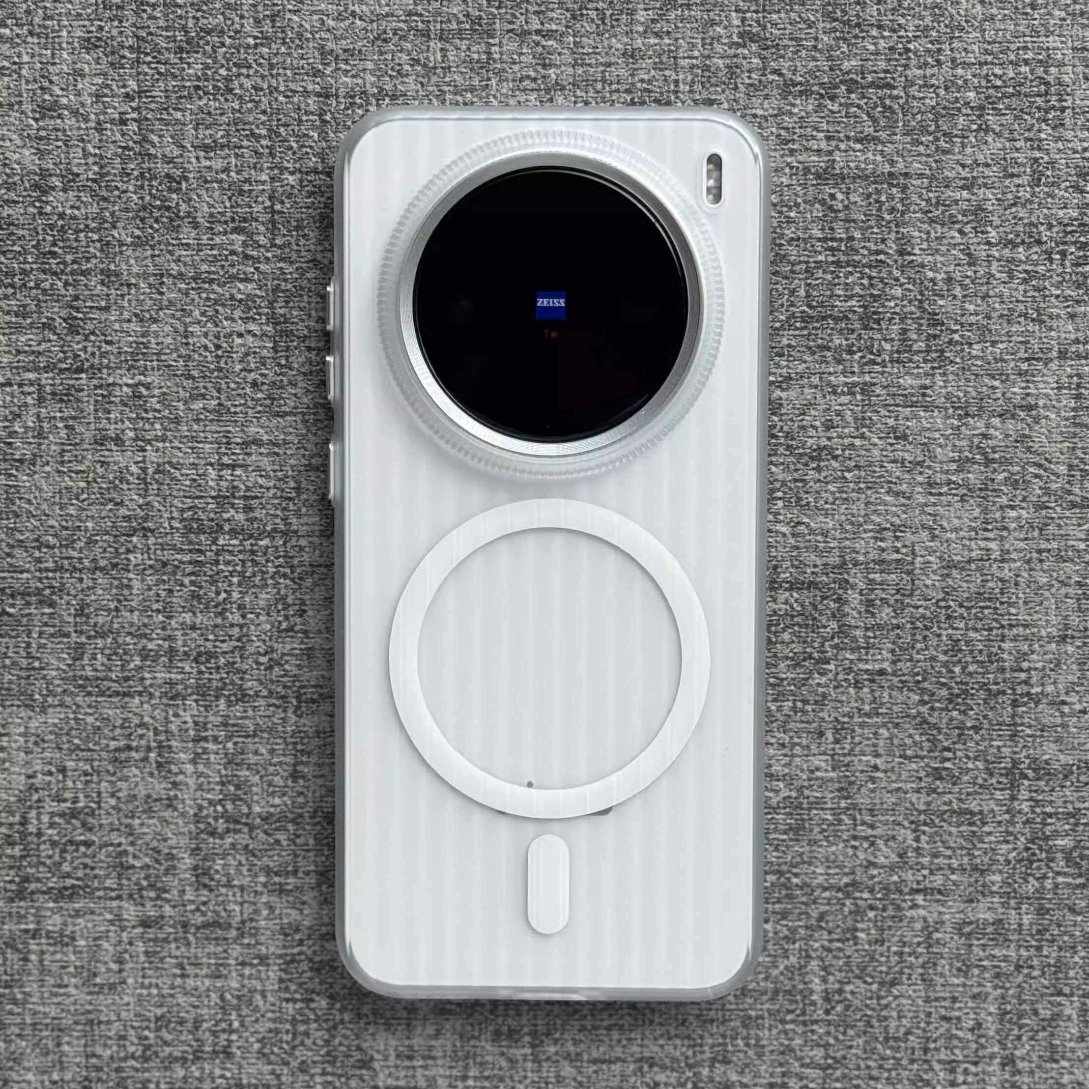 瓦楞光栅冰雾磨砂白磁吸X300s手机壳OPPO适用Findx9/x8s+文艺X6/x7Ultra薄Reno13亚克力4一加Ace5好看X200pro