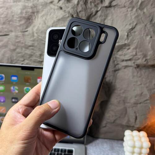 轻奢肤感磨砂亚克力适用小米15手机壳14Tpro红米K80全包Note14pro+新Note13男Ultra