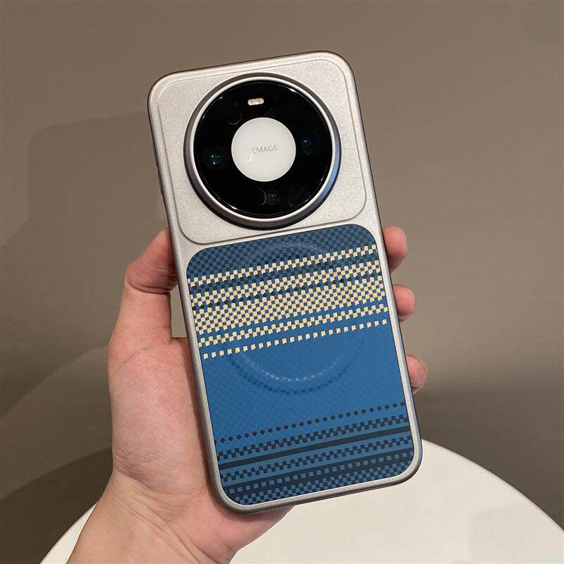 Kevlar纹秒变17磁吸适用华为mate80promax手机保护壳70air/60pro