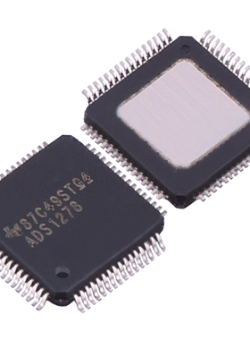 ADS1278IPAPR 贴片HTQFP-64 八通道 24位模数转换器芯片ADC