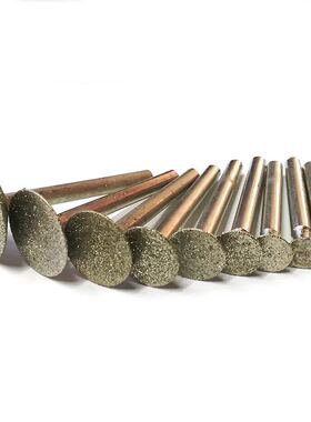 石材雕刻雕花刻字工具 金刚石电镀钉头型6厘柄墓碑刻字工具