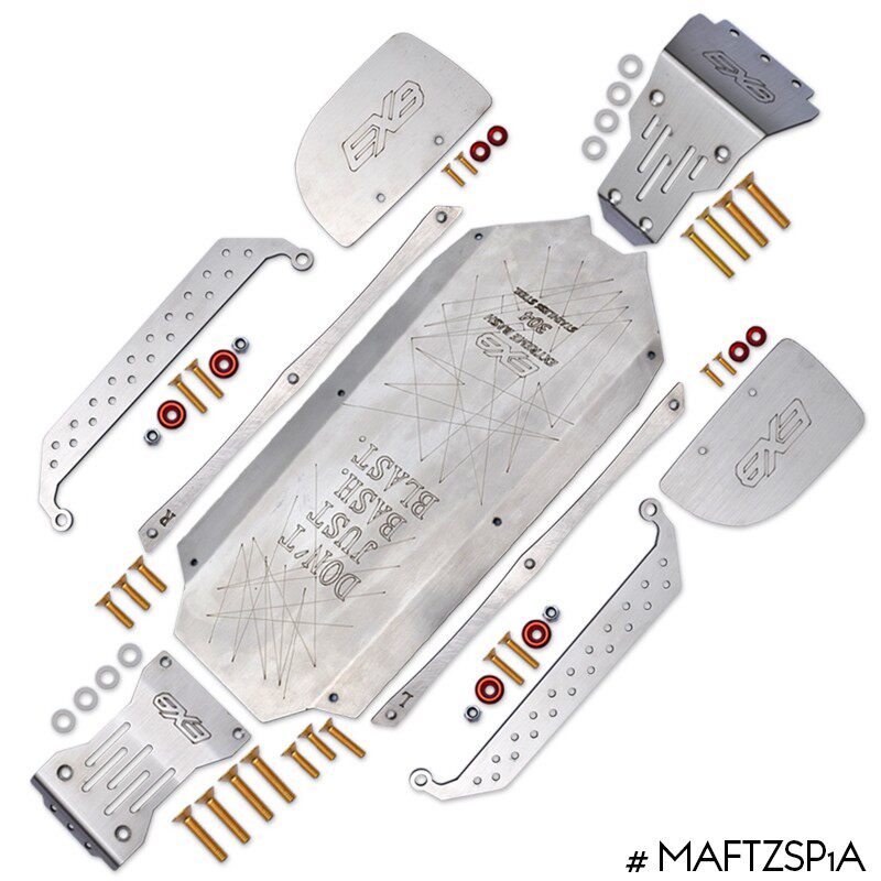 ARRMA 1|7 FIRETEAM 스테인레스 스틸 업그레이드 부품 섀시 갑옷 갑옷 충돌 방지 보호