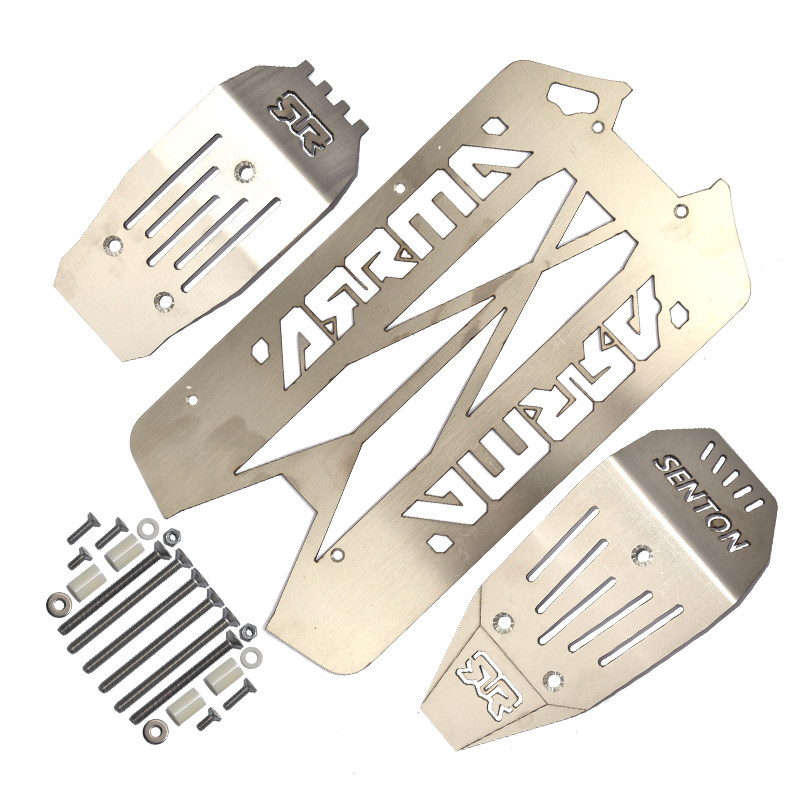 ARRMA SENTON 3S 1|10 SHENGTANG 짧은 트럭 스테인레스 스틸 섀시 갑옷 바닥 갑옷 보호