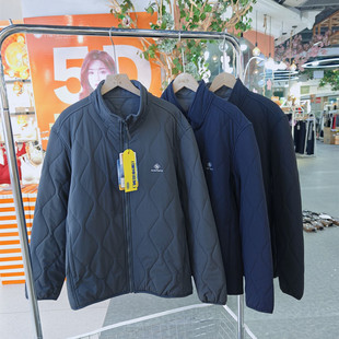 冰川时代2025冬新款 2503男三防羊毛加厚外套立领拉链棉袄上衣