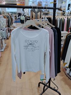 色柚美娜舒丹秋新款 蝴蝶结少女上衣3154 女登芯条纹蕾丝花边打底衫