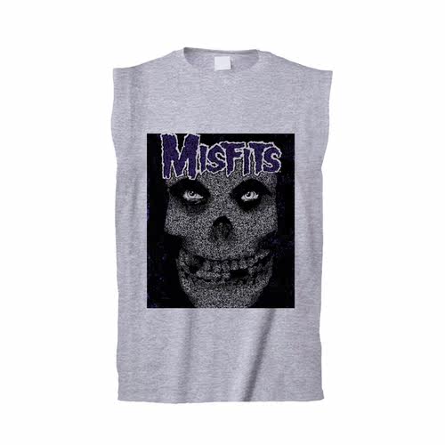 经典庞克punk骷髅印花背心