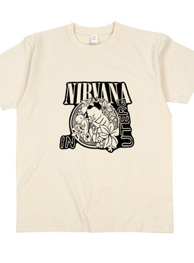 nirvana in utero punk 朋克乐队 印花男女纯棉T体恤衫T shirt