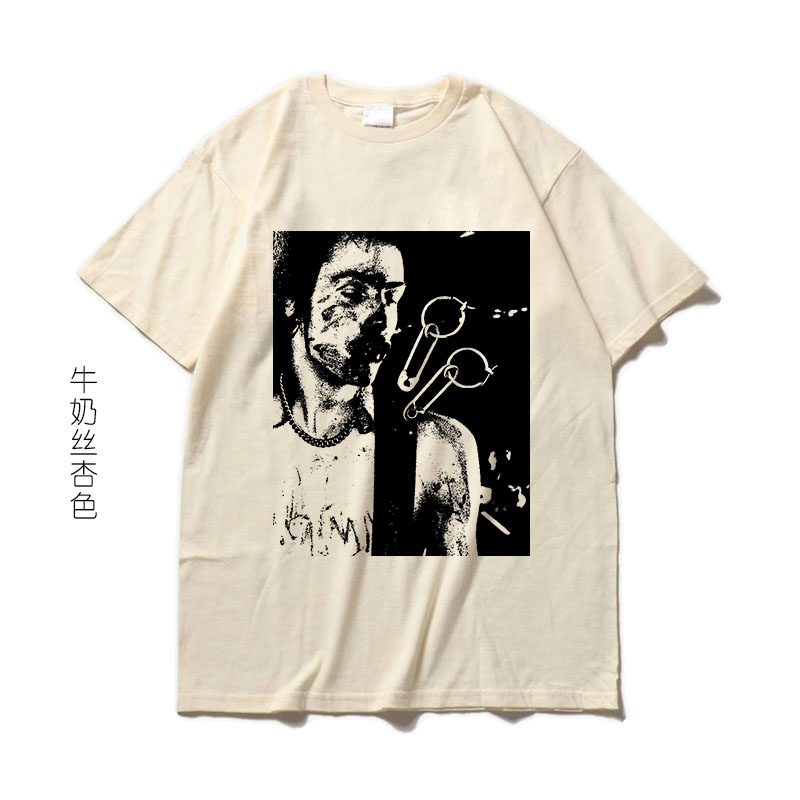 性手枪庞克吉他手烂牙仔短袖T恤