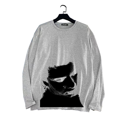 款2朋克摇滚乐队系列punk rock band喷墨印花春秋薄款极柔长袖T恤