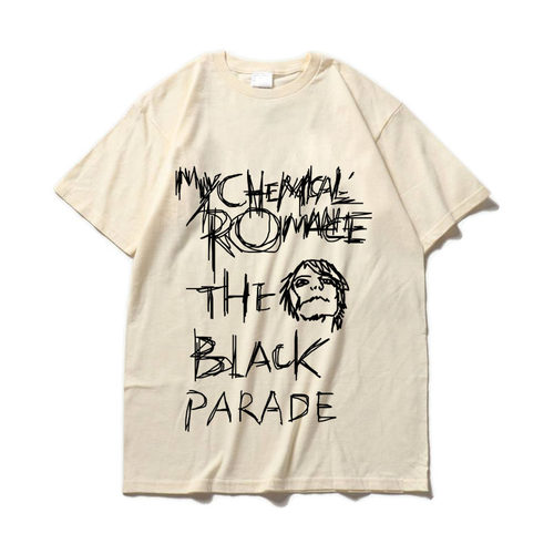 my chemical romance mcr我的化学浪漫black parade摇滚短袖T恤-封面