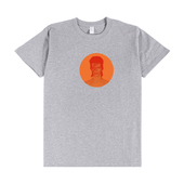 David 圆领T恤 Lennon圆标胶印男女摇滚文艺风纯棉短袖 Bowie John