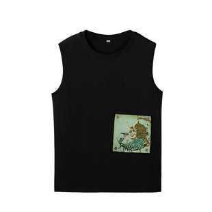 pink floyd jimi hendrix led zeppelin摇滚纯棉无袖坎肩背心T恤