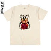 涂鸦印花纯棉T体恤衫 音速青年 underground punk sonic youth