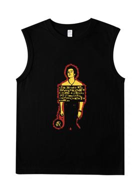 性手枪sex pistols sid vicious punk style纯棉短袖背心坎肩T恤