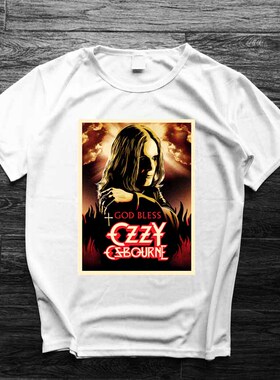 奥兹·奥斯朋ozzy osbourne黑色安息日哥特重金属男女夏季T恤