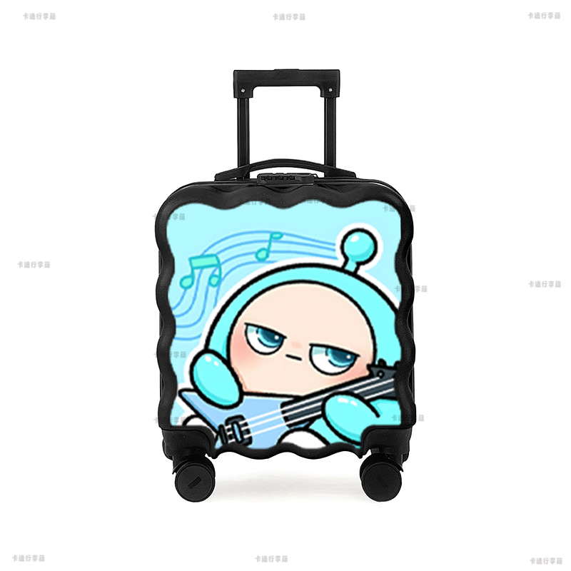 新款儿童拉杆箱子男女孩小型密码18寸行李万向轮登机旅行蛋仔派对