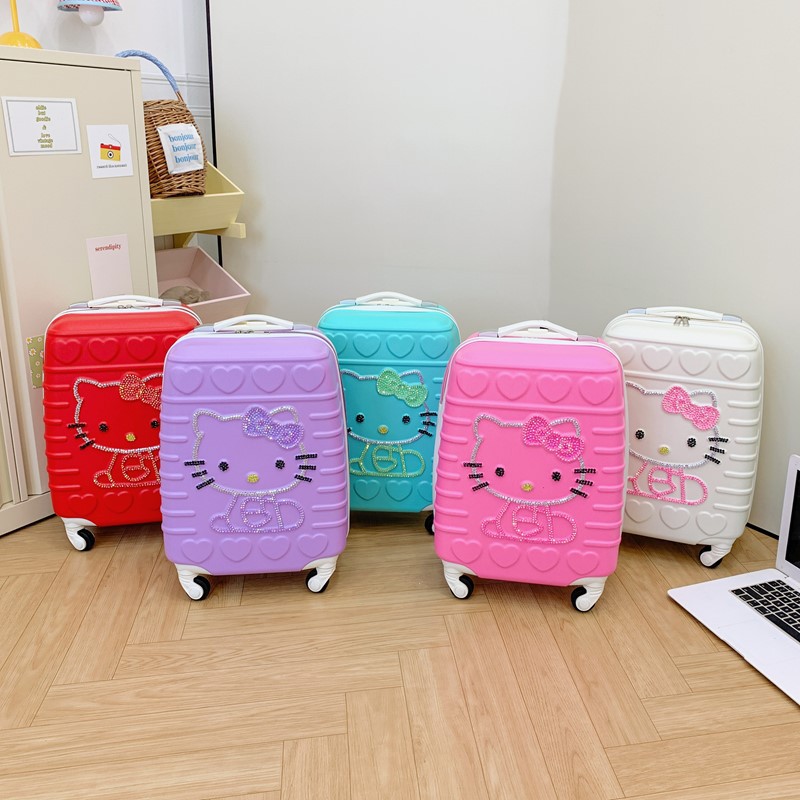 16寸登机旅行箱子行李礼品儿童拉杆男女孩小型Hello Kitty凯蒂猫图片