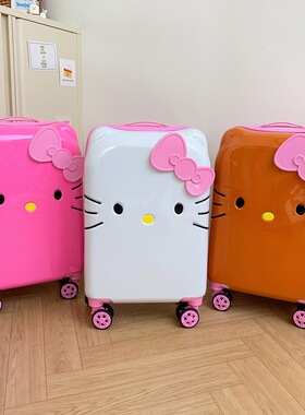 儿童行李箱子20寸拉杆登机旅行男女孩小型学生Hello Kitty凯蒂猫