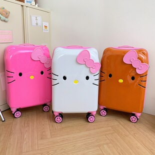 儿童行李箱子20寸拉杆登机旅行男女孩小型学生Hello Kitty凯蒂猫