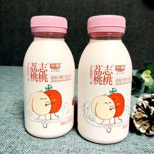 光明荔枝白桃饮品牛乳包邮