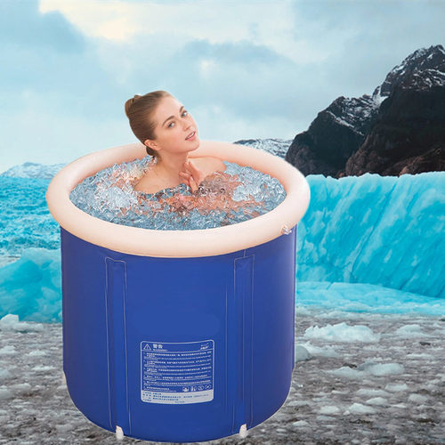 充气浴缸成人圆形PVC折叠泡澡桶