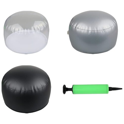 充气头模帽撑帽托透明黑色帽模假发支架Inflatable Hat Support