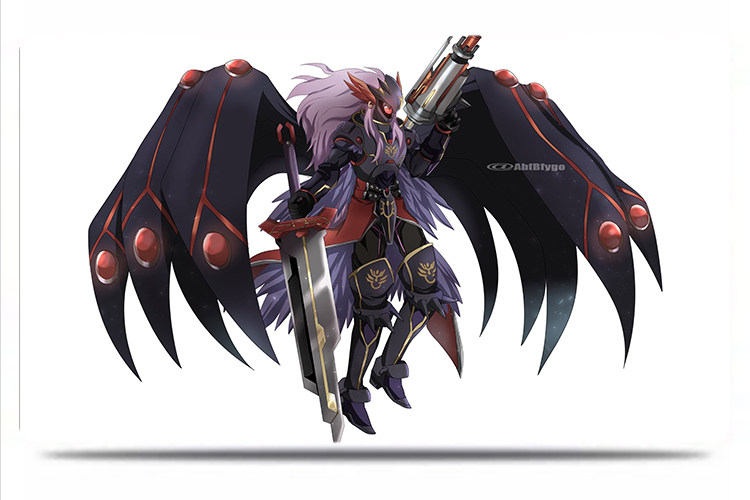 游戏王ocg卡垫diy决斗盘tcg卡牌垫ygoplaymat黑羽-重装铠翼鸦