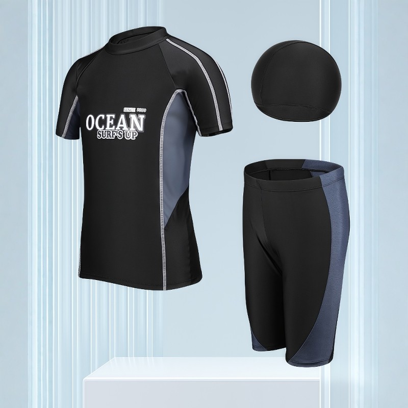 儿童泳衣男中大童胖孩青少年学生分体加肥加大码训练游泳衣游泳裤,运动/瑜伽/健身/球迷用品,儿童泳衣/裤,淘宝优惠券,粉丝福利购,淘宝优惠卷