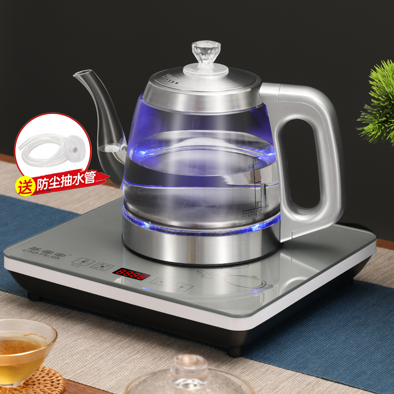 全自动底部上水电热烧水壶智能玻璃泡茶壶家用电热煮茶壶专用一体