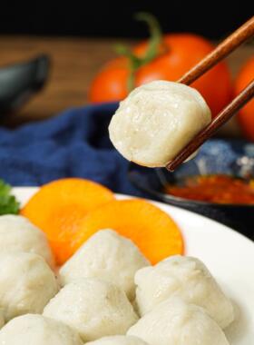 菜菜海鲜冷冻手打马鲛鱼丸200g*2包Q弹好吃