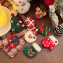 可爱圣诞元 饰品 素氛围感毛毡胸针少女卡通别针衣服围巾设计感装