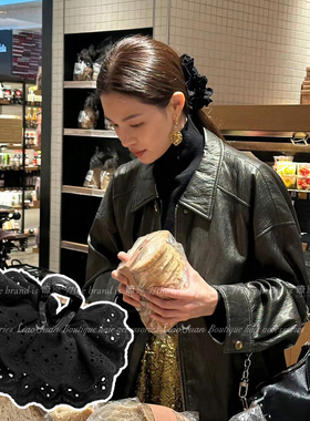 楚曦同款~复古黑色抓夹女高级感2025新款发夹后脑勺优雅大鲨鱼夹