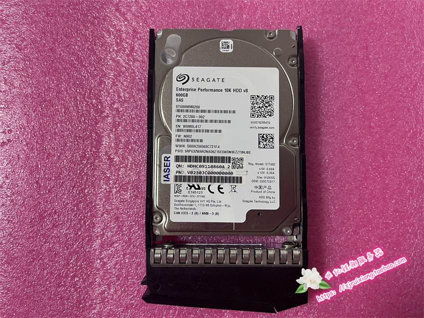 seagate/希捷 st600mm0208 10k hdd v8 600g sas 12gb 2.5寸硬盘