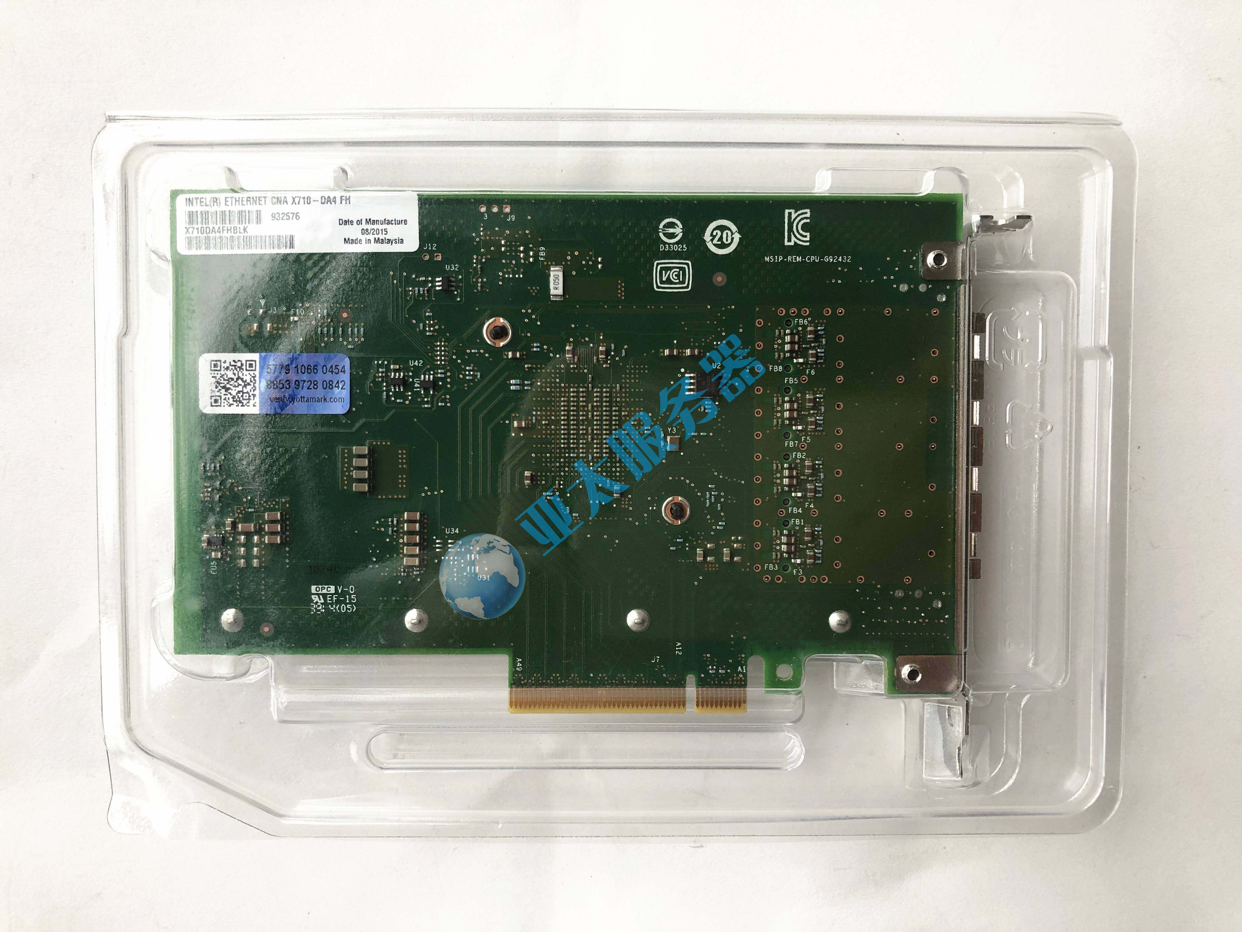 原装intel x710-da4 四口万兆网卡 光口 10gx4 x710da4 fh带防伪