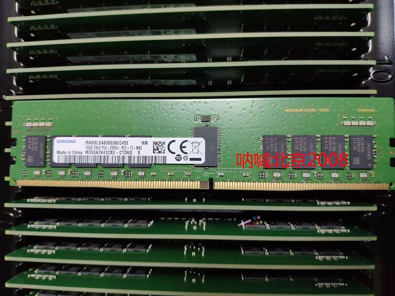 三星M393A2K43BB1-CTD6Q 16G 2rx8 2666 ECC REG服务器内存议价