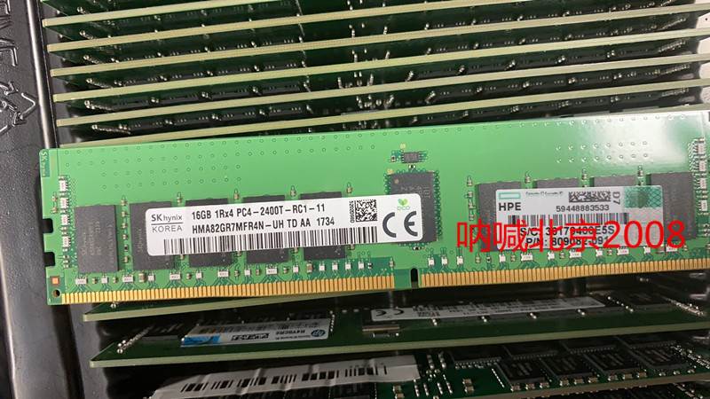 HP 809082-091 805349-B21 16G 1RX4 PC4-2400T RDIMM服务器内存