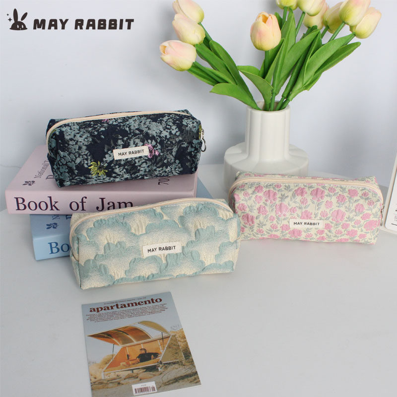 MAYRABBIT新款ins小清新浮雕笔袋