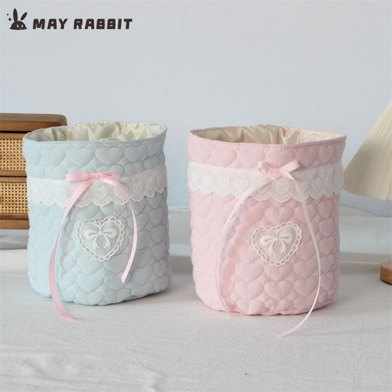 MAYRABBIT 韩系小清新绗棉收纳篮便携ins桌面收纳小众水桶置物篮,箱包皮具/热销女包/男包,水桶包,淘宝优惠券,粉丝福利购,淘宝优惠卷