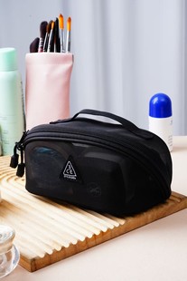 2025新款化妆包旅行便携式大容量高级感 外出携带3ceo网纱收纳包