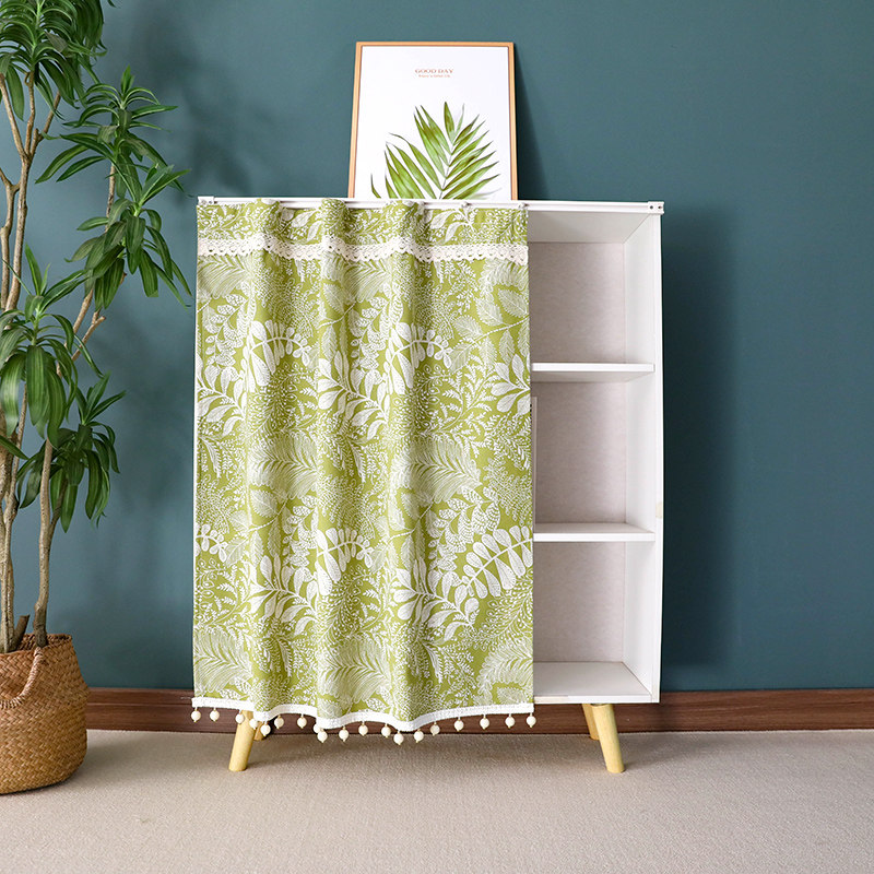 原创滑轨柜子遮挡帘鞋架遮挡布橱柜杂物防尘布免打孔遮丑帘门帘,居家布艺,门帘,淘宝优惠券,粉丝福利购,淘宝优惠卷