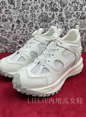 【隐形内增高9CM】夏季女鞋厚底老爹鞋透气网面运动休闲鞋944ITE