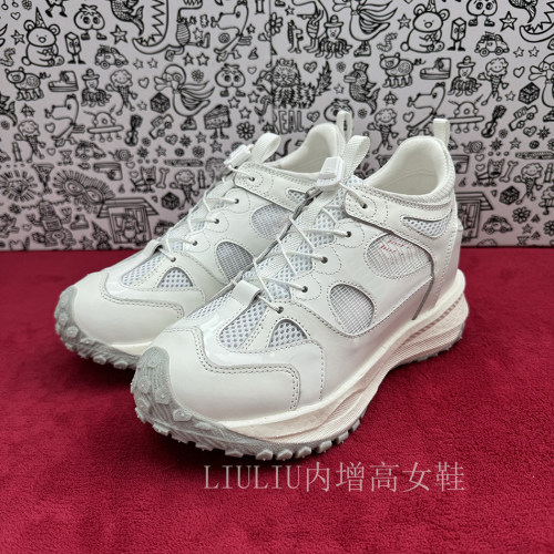隐形增高9CM透气网面老爹鞋