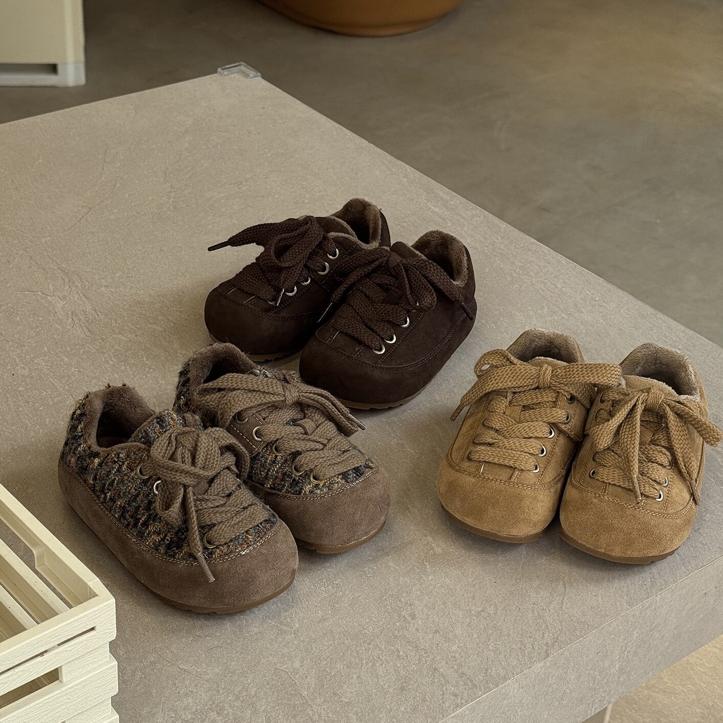 儿童运动鞋加绒鞋2025秋冬新款韩版女童棉鞋小香风二棉男童休闲鞋