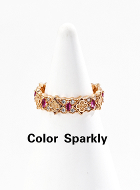 小众设计925银镀金锆石戒指女轻奢高级感气质简约百搭指环