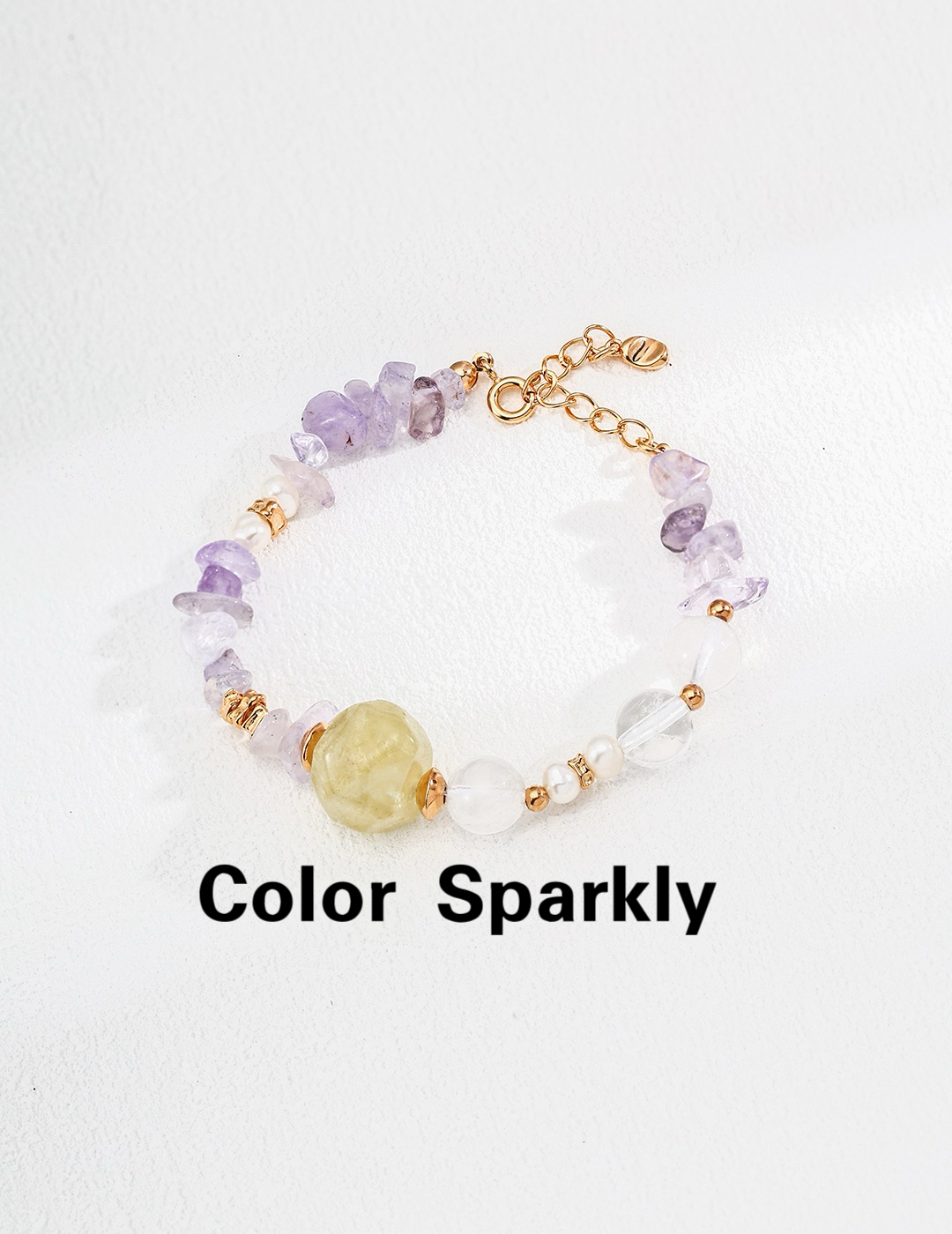 彩色水晶石手链女轻奢高级感