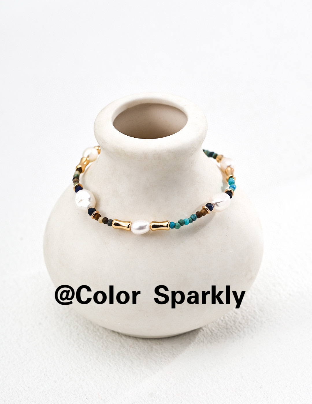 小众设计925银镀金天然珍珠手链