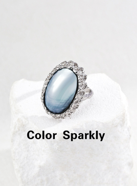 925银镀金马贝珍珠轻奢女戒