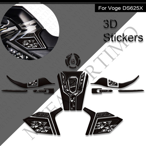 适用无极voge DS625X DSX625油箱贴油箱盖挡风护手树脂贴纸2025
