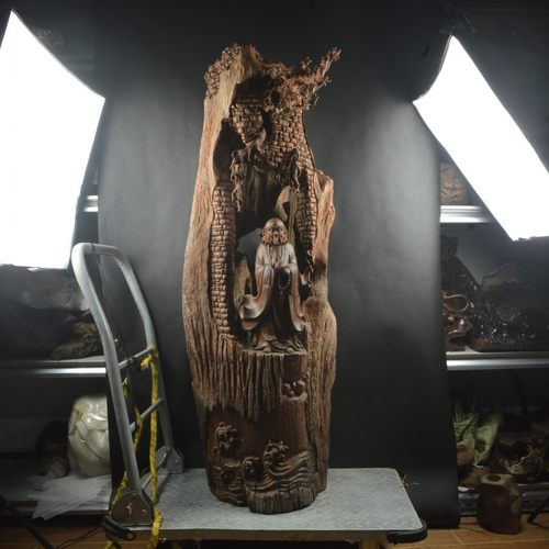 千年风化大师创作大红酸枝交趾黄檀无漆无蜡