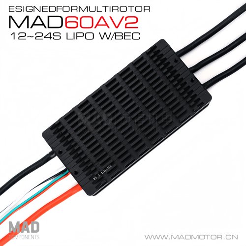 MAD60AV2无刷电调12-24S锂电池